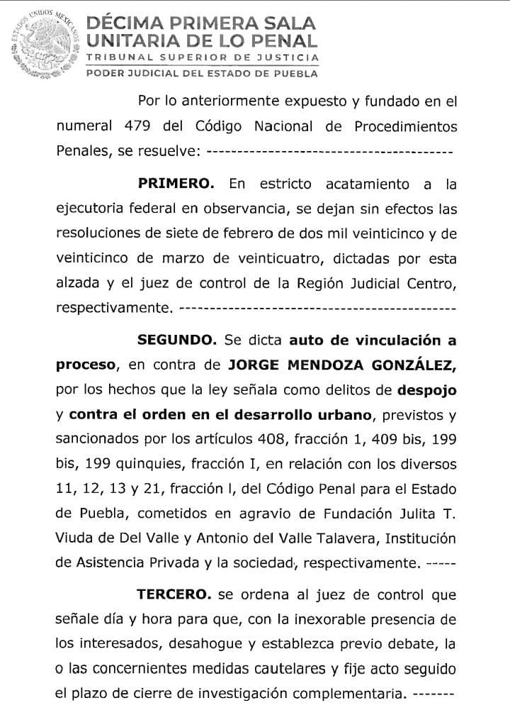 TSJ vincula a proceso a Jorge N., por despojo e invasión en La Covadonga