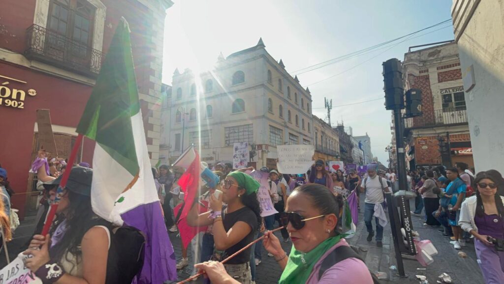 Marcha del 8M 2026 en Puebla