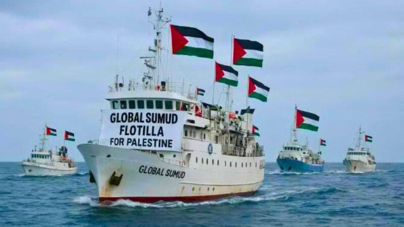 Israel intercepta Flotilla Global Sumud con 211 activistas que llevaban ayuda a Gaza