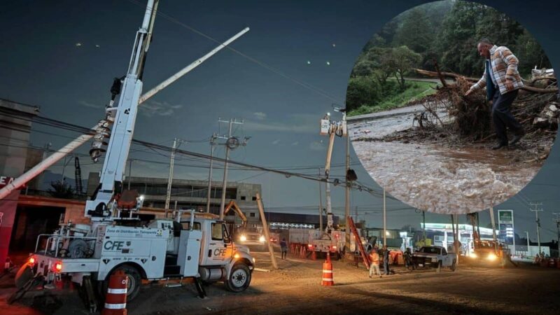 Durante 2 meses, CFE dará tarifa de $0 a municipios de Puebla afectados por tormenta Jerry