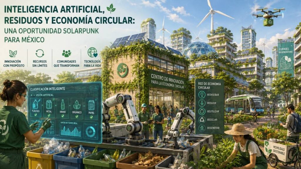 Inteligencia Artificial, residuos y economía circular, una oportunidad Solarpunk para México