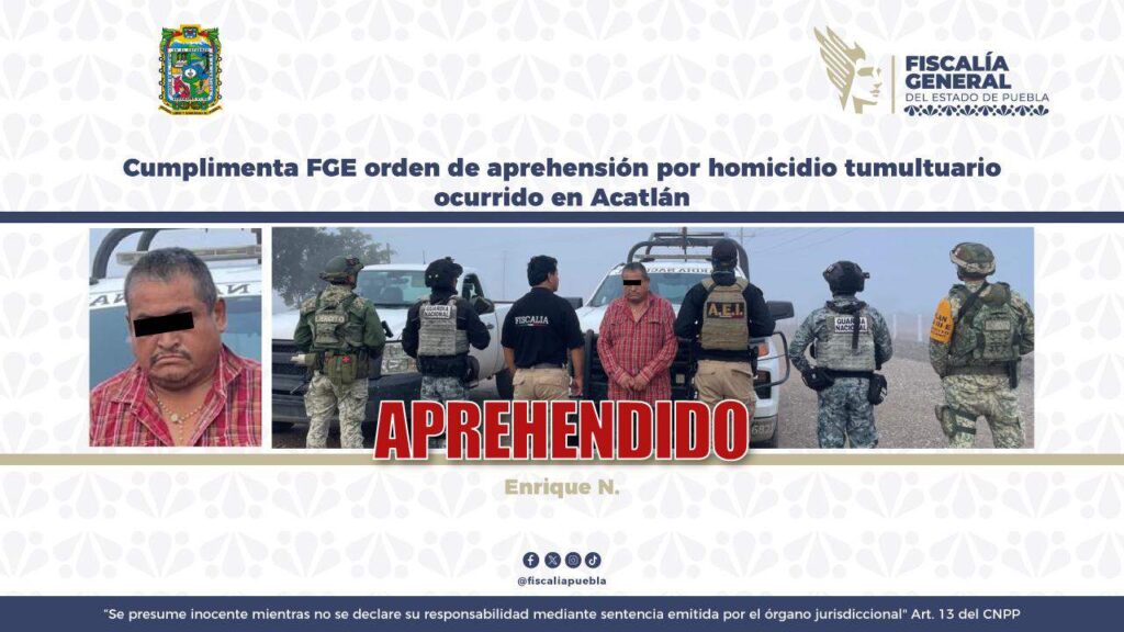 A casi 8 años, detienen a 5° implicado en linchamiento de 2 en Acatlán