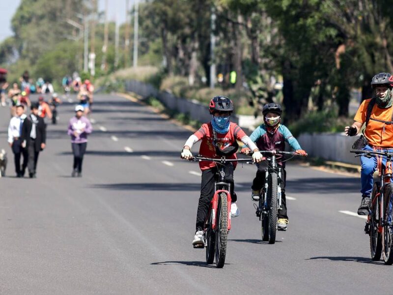 Arranca Vía Recreativa Metropolitana semanal en Puebla con 11 mil asistentes