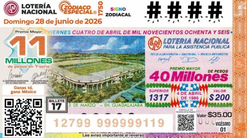 Lanzan billetes 17 y 18 de Álbum Retro de Lotería Nacional, con premio de 11 millones